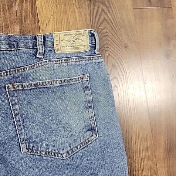 Red Head Jeans Mens 44x30.5 Tag 44x32 Fleece Lined Straight Medium Wash Denim - Picture 8 of 8